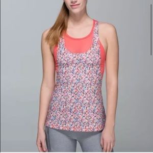 LULULEMON Floral Workout Top, Size 2